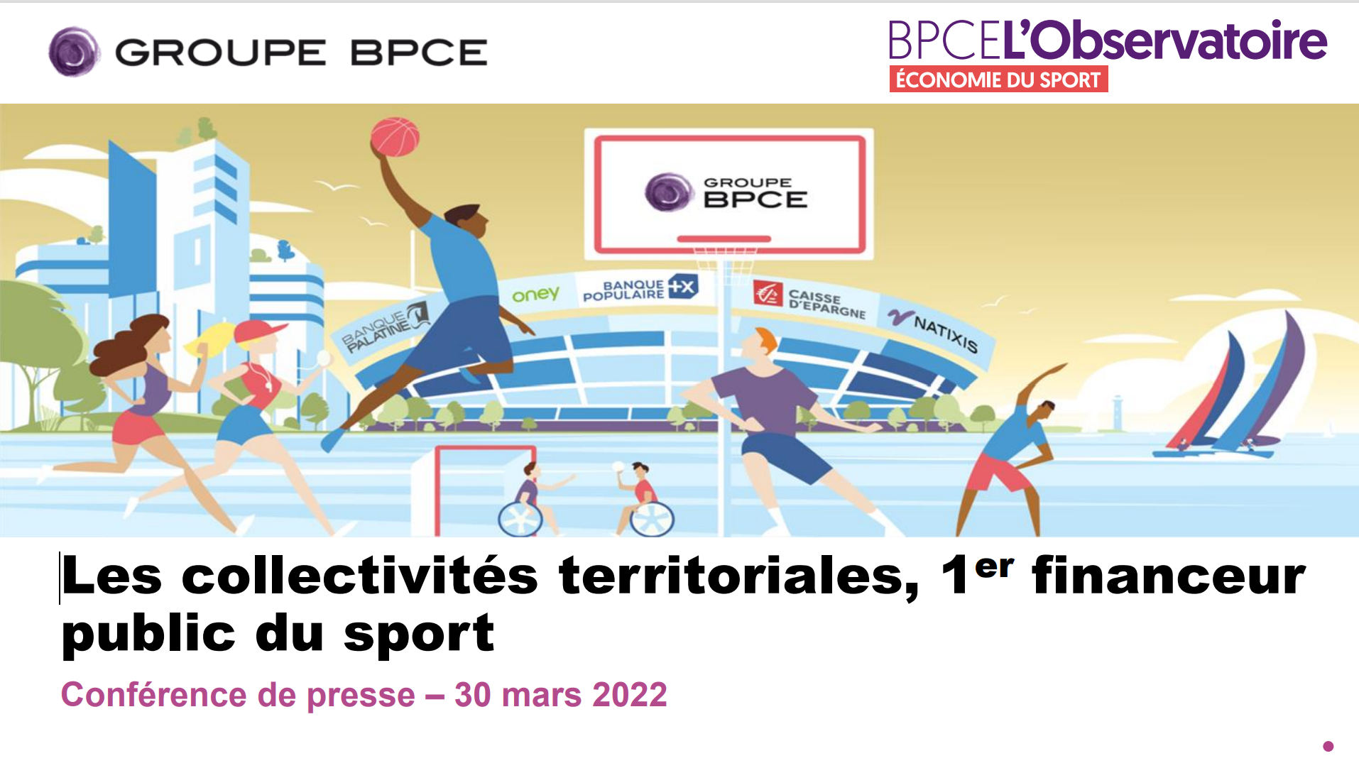BPCE L'Observatoire - Les collectivités territoriales, 1er financeur public du sport