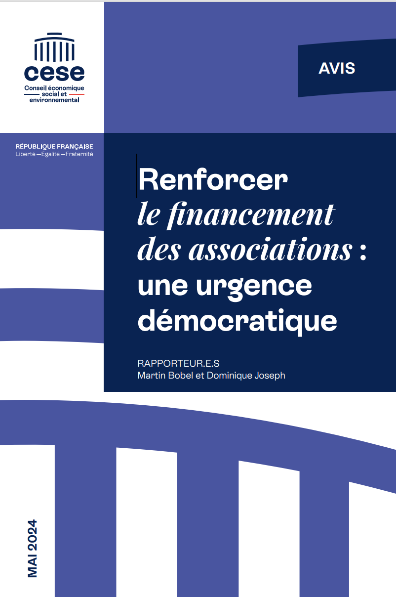 AVIS du CESE - Renforcer le financement des associations - 2024