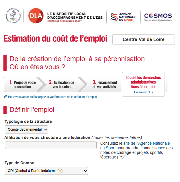 Outil du calcul du coût de l'emploi 