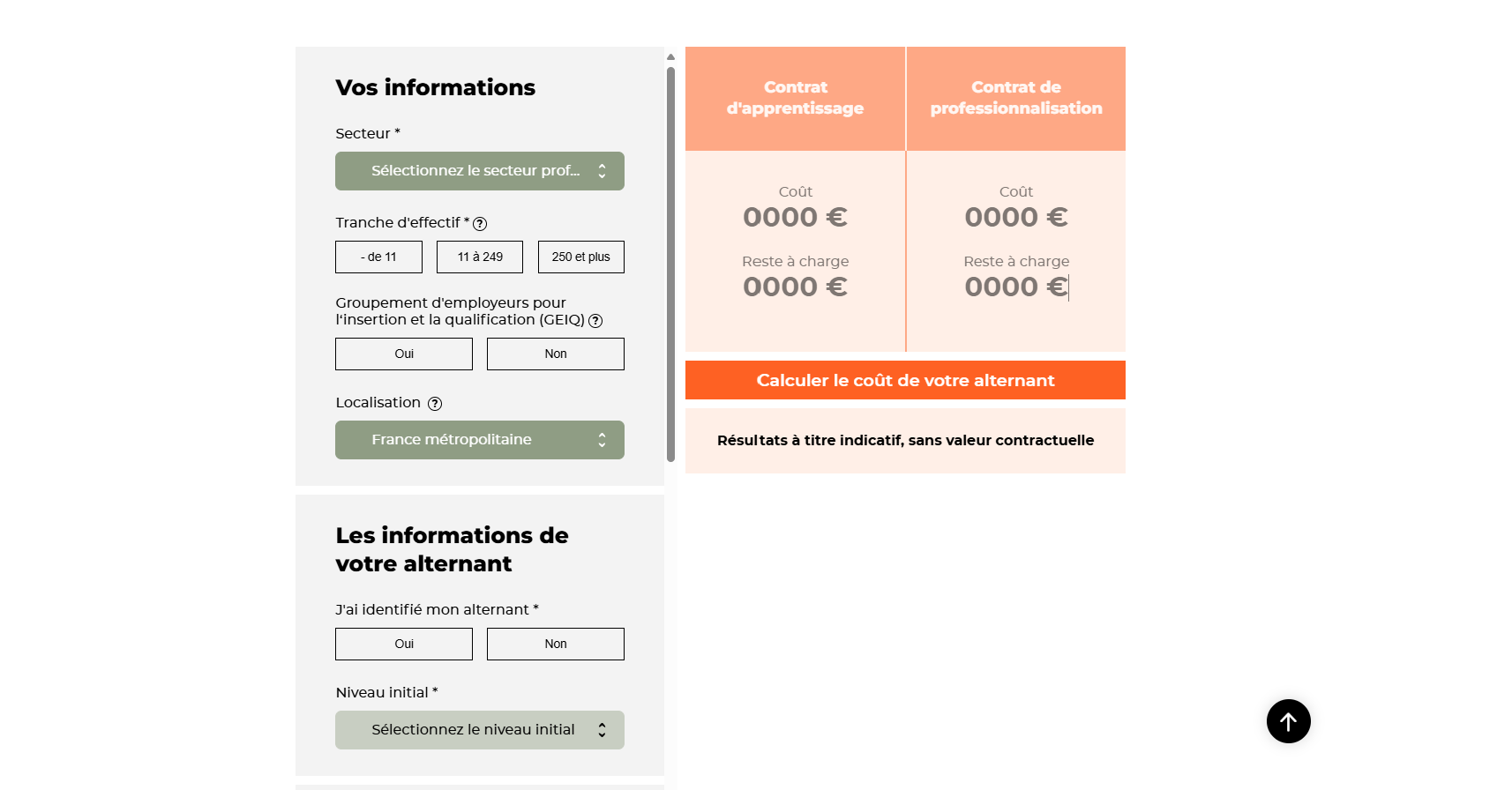 Outil - Calcul'Alternance